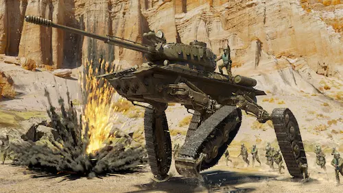 char-tank-mécanique-mechanized-combat-battle-desert-désert