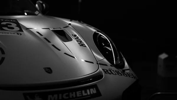 porsche-car-voiture-blackandwhite