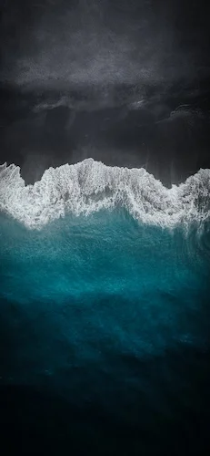 Océan-Ocean-Vague-Wave-Noir-Black-Bleu-Blue