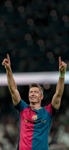 joueur-football-player-fc-barcelone-barcelona-celebration-robertlewandowski