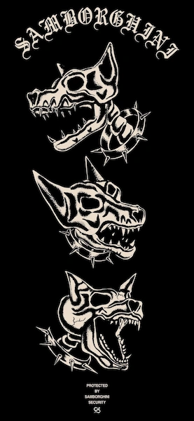 imagessmart/dogs-blackandwhite-noiretblanc-chien-skull-squelette