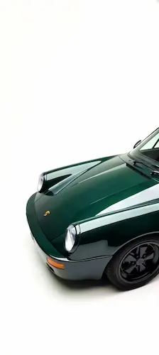 Porsche-car-green-minimalist