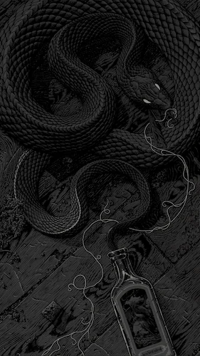 snake-dark-bottle-serpent-noir-bouteille